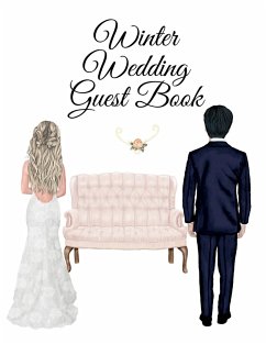 Winter Wedding Guest Book - White, Grace