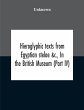 Hieroglyphic Texts From Egyptian Stelae... - Bild 1