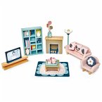 Tender Leaf 7508154 - Wohnzimmer, Dovetail Sitting Room Set, Puppenhaus-Möbel, Holz, 33-teilig