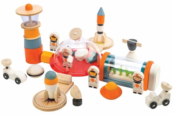 Tender Leaf 7508312 - Leben auf dem Mars, Marsstation, Raumstation, Holz, 16-teilig