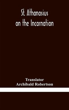 Cover St. Athanasius on the incarnation