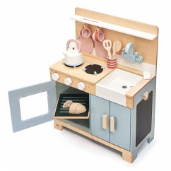 Tender Leaf 7508205 - Spielküche, Mini Chef Home Kitchen, Holz, 16-teilig