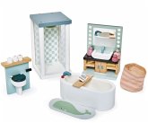Tender Leaf 7508151 - Badezimmer, Dovetail Bathroom Set, Puppenhaus-Möbel, Holz, 16-teilig Tender Leaf 7508151 - Badezimmer, Dovetail Bathroom Set, Puppenhaus-Möbel, Holz, 16-teilig