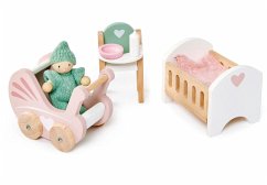 Tender Leaf 7508156 - Kinderstube, Dovetail Nursery Set, Puppenhaus-Möbel, Holz, 7-teilig