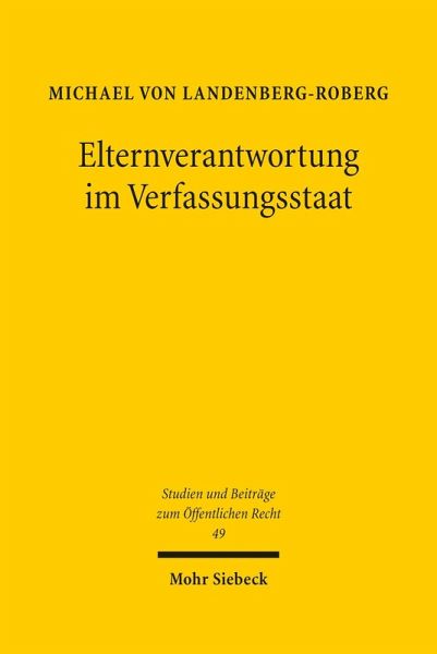 Elternverantwortung im Verfassungsstaat (eBook, PDF)