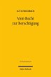Vom Recht zur Berechtigung (eBook, PDF) - Bild 1
