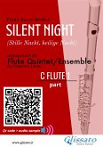 Flute 1 part of "Silent Night" for Flute Quintet/Ensemble (eBook, ePUB)