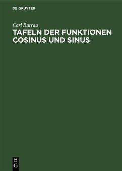 Cover Tafeln der Funktionen Cosinus und Sinus (eBook, PDF)