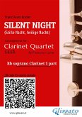 Bb Clarinet 1 part of "Silent Night" for Clarinet Quartet (fixed-layout eBook, ePUB)