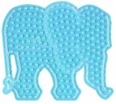Hama 8201 - Stiftplatte Elefant für Maxi-Bügelperlen, transparent