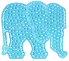 Hama 8201 - Stiftplatte Elefant für Maxi-Bügelperlen, transparent