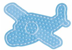 Hama 8216 - Stiftplatte Flugzeug für Maxi-Bügelperlen, transparent