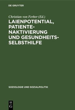 Cover Laienpotential, Patientenaktivierung und Gesundheitsselbsthilfe (eBook, PDF)