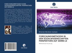 FORSCHUNGSMETHODIK IN DEN SOZIALWISSENSCHAFTEN: PERSPEKTIVEN AUF SIERRA LE - Jackson, Emerson Abraham