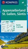 KOMPASS Wanderkarte 112 Appenzellerland, St. Gallen, Säntis