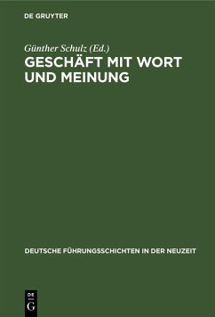 Cover Geschäft mit Wort und Meinung (eBook, PDF)