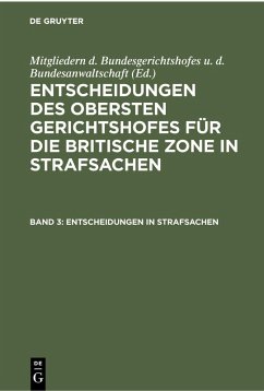 Cover Entscheidungen in Strafsachen (eBook, PDF)