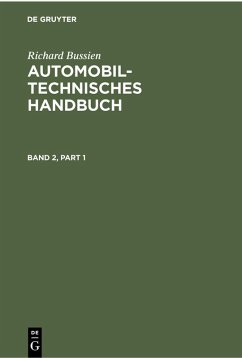 Cover Richard Bussien: Automobiltechnisches Handbuch. Band 2 (eBook, PDF)