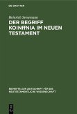 Der Begriff KoinOnia im Neuen Testament (eBook, PDF)
