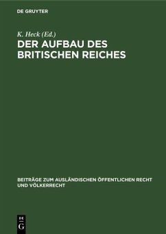 Cover Der Aufbau des britischen Reiches (eBook, PDF)