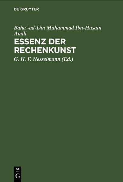 Essenz der Rechenkunst (eBook, PDF)
