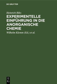 Cover Experimentelle Einführung in die anorganische Chemie (eBook, PDF)