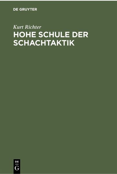 Hohe Schule der Schachtaktik (eBook, PDF)