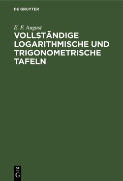 Cover Vollständige logarithmische und trigonometrische Tafeln (eBook, PDF)