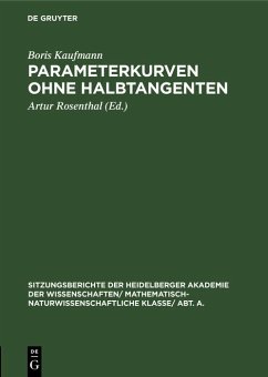 Parameterkurven ohne Halbtangenten (eBook, PDF) - Kaufmann, Boris
