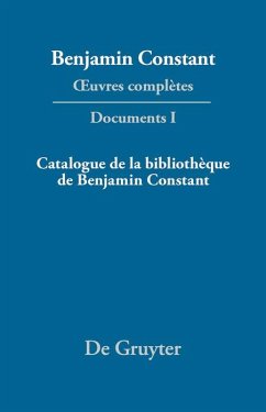 Cover Catalogue de la bibliothèque de Benjamin Constant (eBook, PDF)