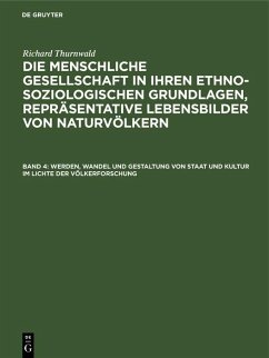 Cover Werden, Wandel und Gestaltung von Staat und Kultur im Lichte der Völkerforschung (eBook, PDF)