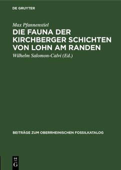 Cover Die Fauna der Kirchberger Schichten von Lohn am Randen (eBook, PDF)