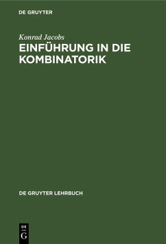 Einführung in die Kombinatorik (eBook, PDF) - Jacobs, Konrad