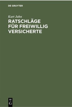 Cover Ratschläge für freiwillig Versicherte (eBook, PDF)