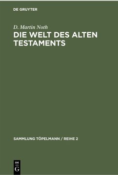 Die Welt des Alten Testaments (eBook, PDF) Cover Die Welt des Alten Testaments (eBook, PDF)