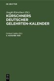 Kürschners Deutscher Gelehrten-Kalender. 5. Ausgabe 1935 (eBook, PDF)