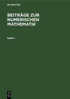 Cover Beiträge zur Numerischen Mathematik. Band 2 (eBook, PDF)