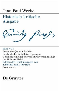 Cover Leben des Quintus Fixlein, aus funfzehn Zettelkästen gezogen (eBook, PDF)