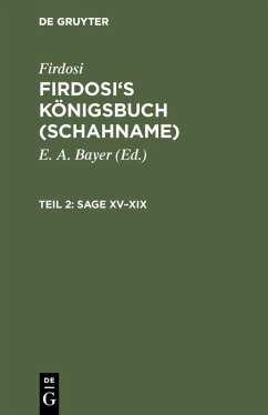 Sage XV-XIX (eBook, PDF) - Firdosi
