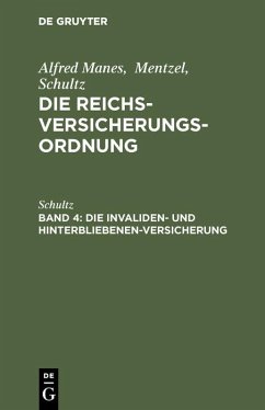 Cover Die Invaliden- und Hinterbliebenen-Versicherung (eBook, PDF)
