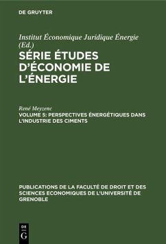 Perspectives énergétiques dans l'industrie des ciments (eBook, PDF) - Meyzenc, René
