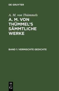 Vermischte Gedichte (eBook, PDF) - Thümmels, A. M. von