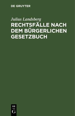 Cover Rechtsfälle nach dem Bürgerlichen Gesetzbuch (eBook, PDF)
