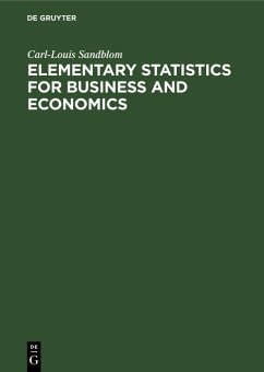 Elementary Statistics for Business and Economics (eBook, PDF) - Sandblom, Carl-Louis