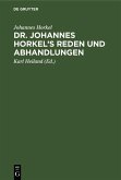 Dr. Johannes Horkel's Reden und Abhandlungen (eBook, PDF)