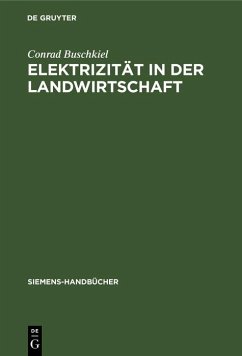 Cover Elektrizität in der Landwirtschaft (eBook, PDF)