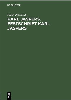 Cover Karl Jaspers. Festschrift Karl Jaspers (eBook, PDF)