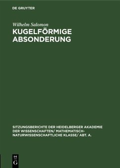 Cover Kugelförmige Absonderung (eBook, PDF)