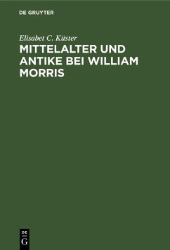 Cover Mittelalter und Antike bei William Morris (eBook, PDF)