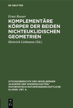 Cover Komplementäre Körper der beiden nichteuklidischen Geometrien (eBook, PDF)